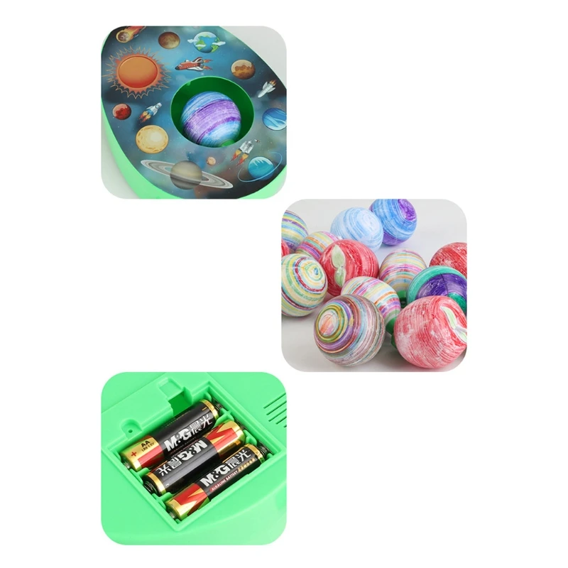 

T5EC Easter Egg Painting Kit Tool with Music Lights Drawing Toy Cartoon Decoration Ornaments