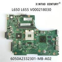 v000218030 6050a2332301 mb a02 for toshiba satellite l650 l655 laptop motherboard hm55 ddr3 w hd4500 gpu 100 tested working