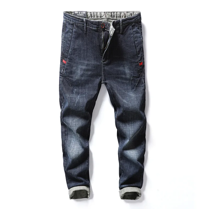 

Top Selling Product In 2021 New Season Men's Jeans Slim Feet Pants Korean Style Trendy Youth Denim Casual Pants Men