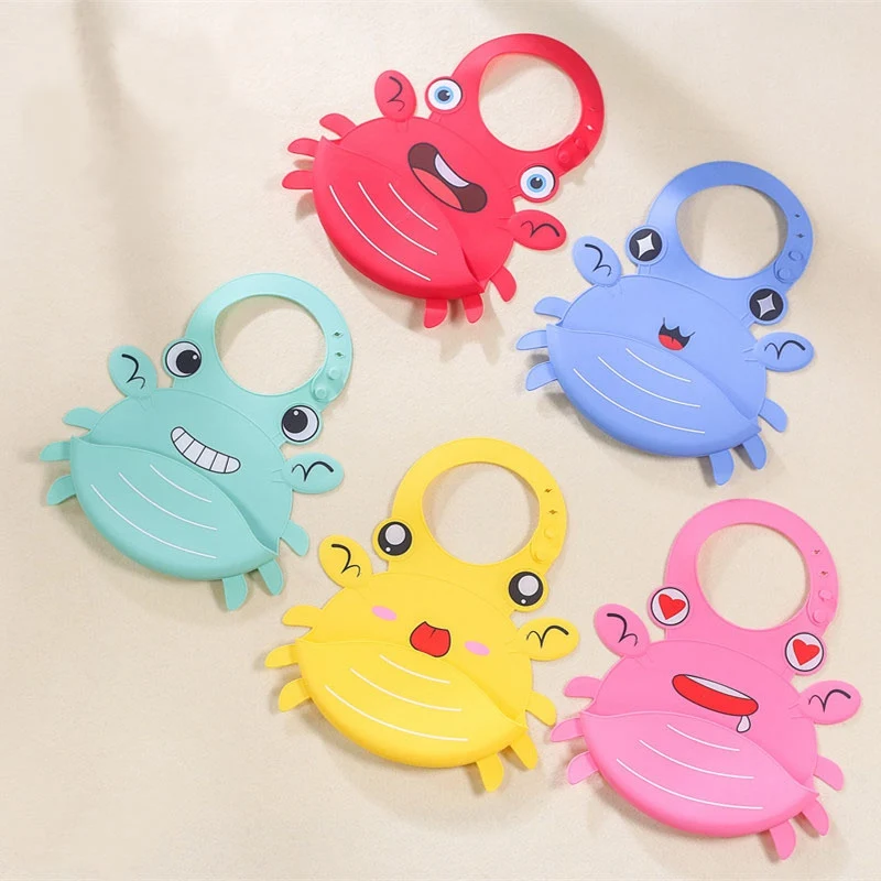 Силиконовый нагрудник для детей Кита/краба силиконовый еды Детский