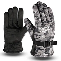 winter men women gloves cold gloves outdoor sports warm thermal fleece running cycling ski gloves camouflage gloves windproof