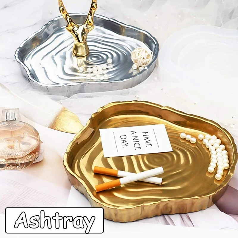 

Irregular Tree Stump Storage Tray Resin Silicone Mold, Jewelry Storage Tray Candle Holder Epoxy Resin Mold Mold