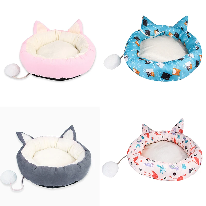 Лежанки для кошек подстилка домашняя кровать зимнее теплое спальное место