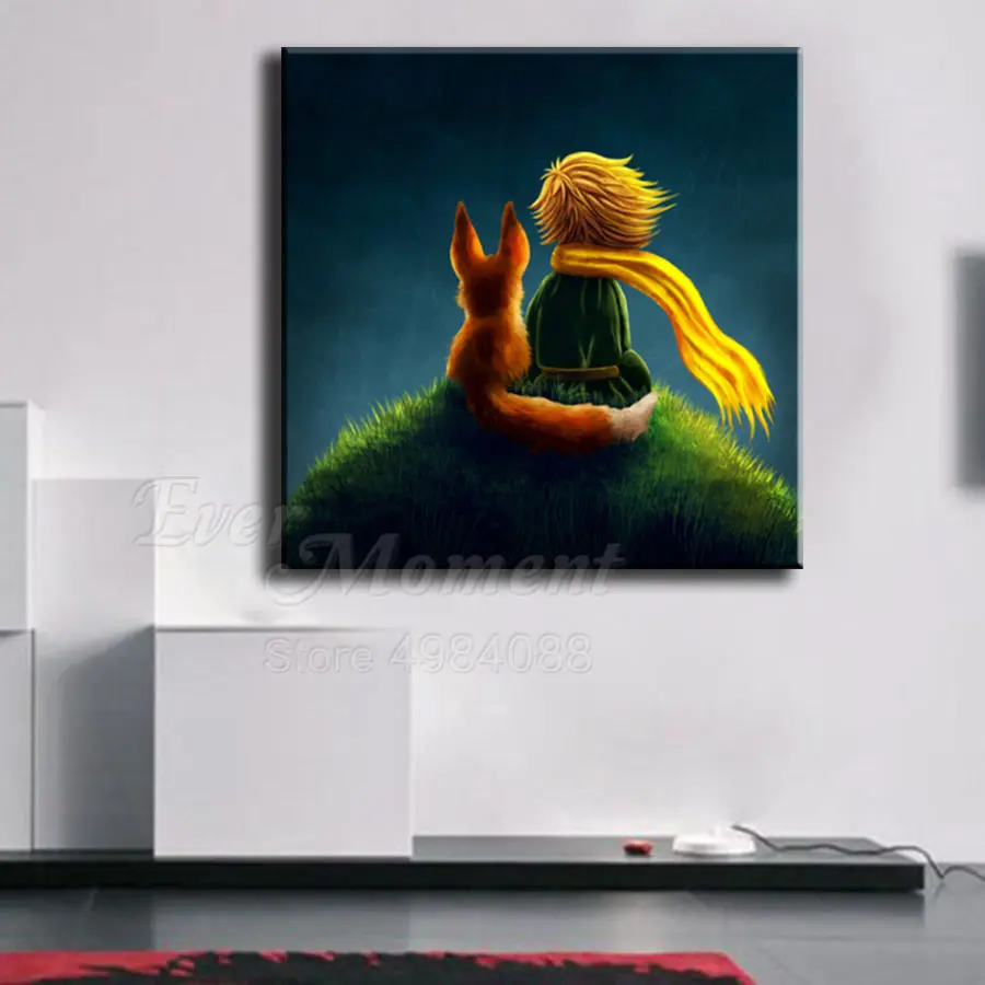 Ever Moment Diamond Painting Boy Fox Back View Full Square Mosaic Picture Of Rhinestone Embroidery Cross Stitch 3F2153 | Дом и сад
