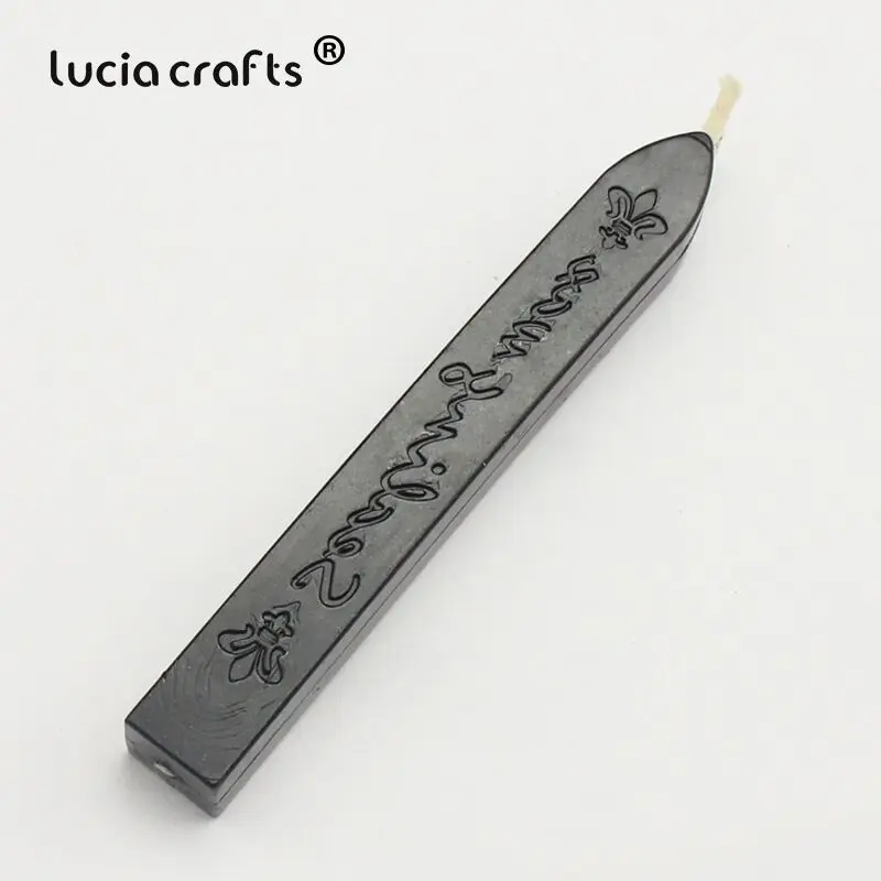 C4 black Распродажа! Lucia crafts 9*1,1*1,1 см красочные уплотнительные восковые палочки штамп воск для документов запечатывания 1 шт./лот I1108 - Цвет: C4 black