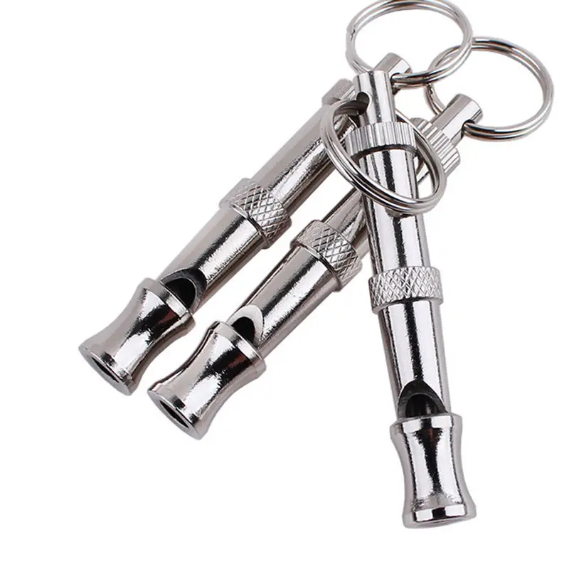 

Puppy Pet Dog Whistle Two-tone Ultrasonic Flute Stop Barking Ultrasonic Sound Repeller Cat Training Keychain