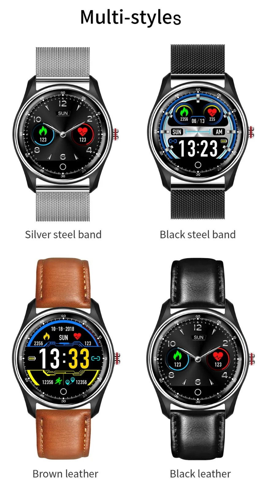 

2020 Reloj Inteligente Smart Watch Waterproof Bracelet Sport Fitness Sleep Monitor For Android iOS Dropshipping