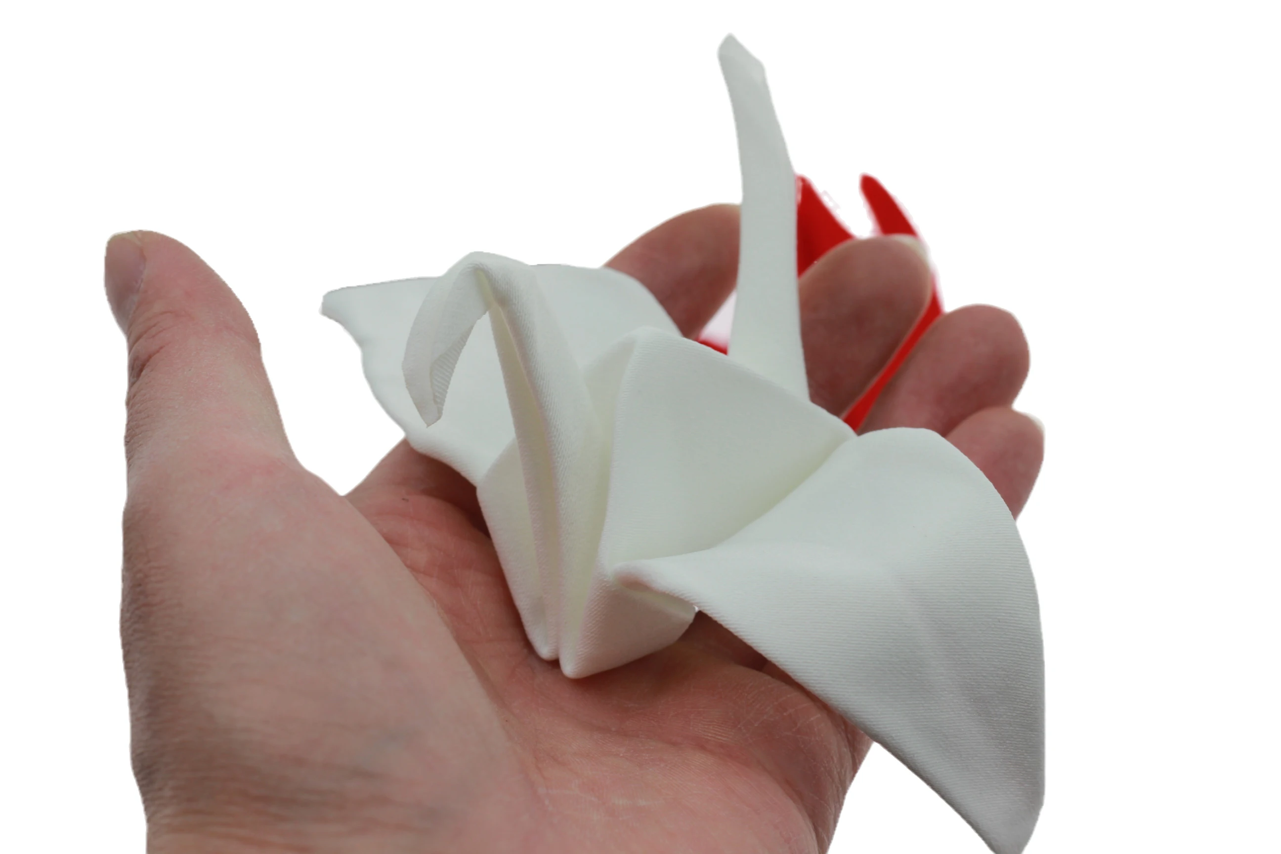 Origamagic (белый/красный/черный цвет) волшебный трюк шарфы который нужно Бумага кран