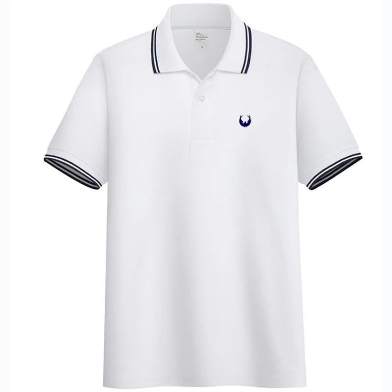 Рубашка-поло мужская с воротником Повседневная модная сорочка короткими