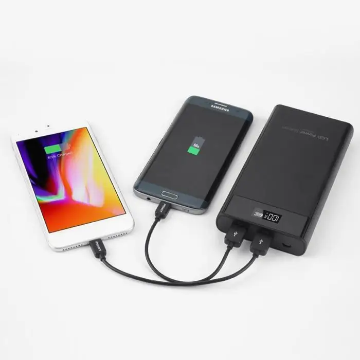 20000 мАч портативный Банк питания двойной USB универсальный мобильный внешний