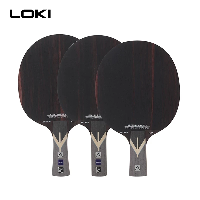 

LOKI Arthur K7 Ebony Carbon Table Tennis Blade 7 Ply Professional Ping Pong Paddle Offensive Table Tennis Racket for Fast Attack