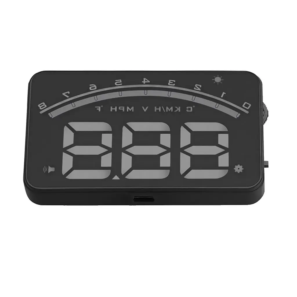 M9 OBD2 многоцветный Автомобильный дисплей HUD с отображением скорости топливного