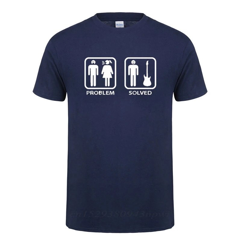 2020 sommer stil problem gelöst gitarre t shirt für männer elektrische akustische bass player saiten o neck lustige baumwolle t shirt t