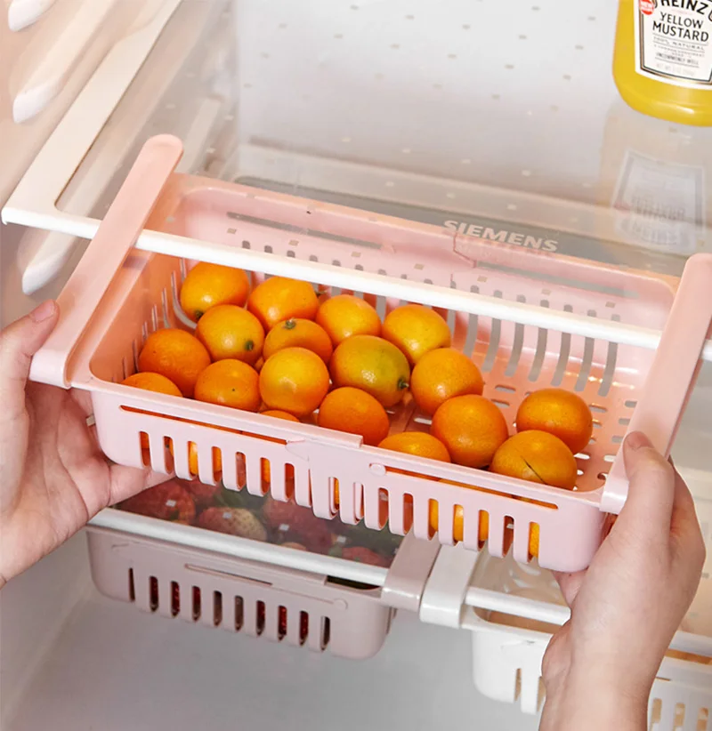 Регулируемая растягивающаяся разделительная полка для холодильника кухонный