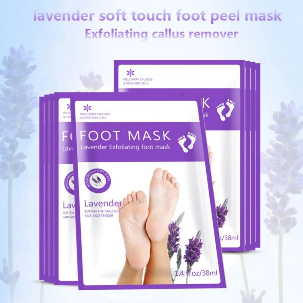 Лавандовая маска для ног отшелушивающая младенцев обновленная ультра мягкая