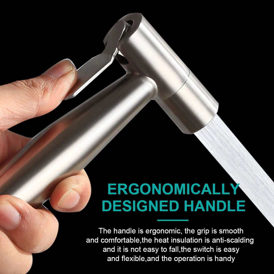 new handheld toilet bidet sprayer set kit stainless steel hand bidet faucet for bathroom hand sprayer shower head self cleaning free global shipping