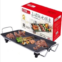 1500W Non Stick Electric BBQ Grill Smokeless Barbecue Machine 5-Level Adjustable Household Electric Grill Ovens Cooking Tool
