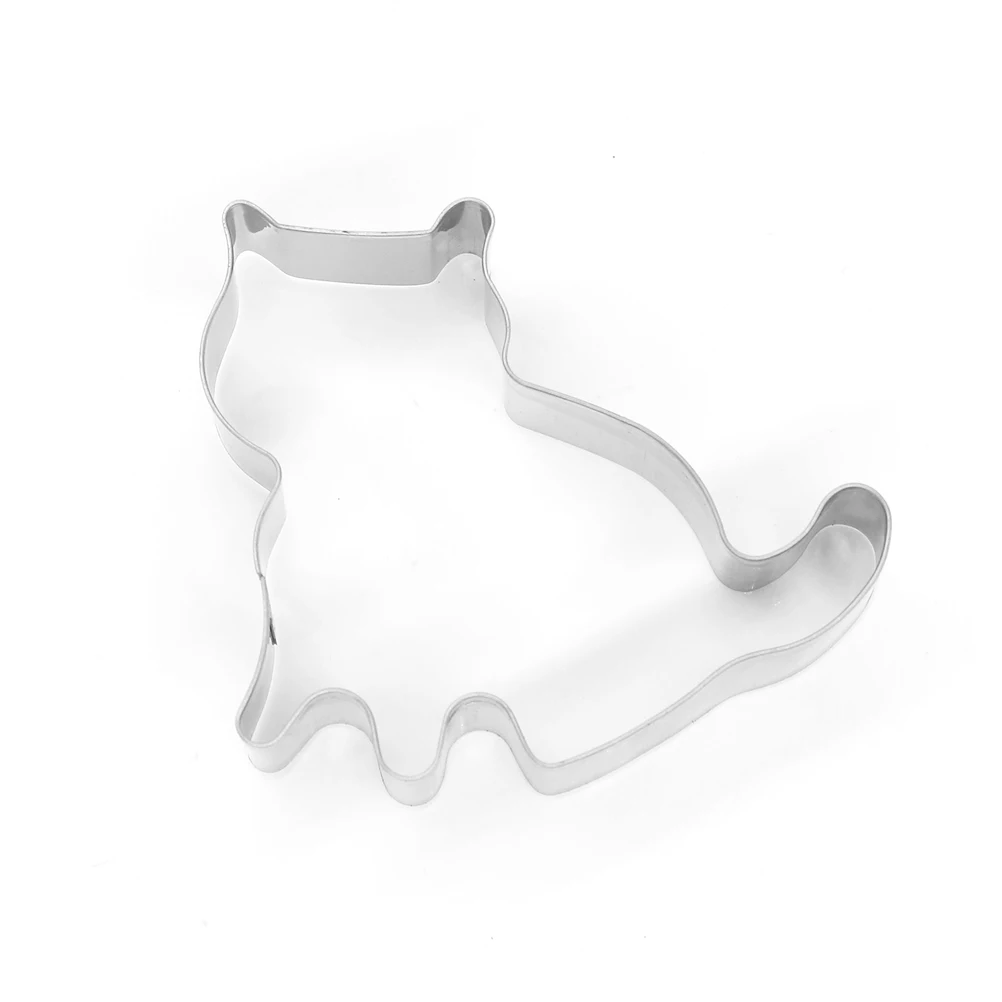 Форма для печенья в форме кошки из нержавеющей стали помадка кондитерские