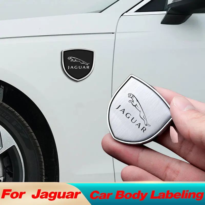 

1pcs 3D Metal Chrome Car Body Decor Custom Stickers Badge Labeling For Jaguar XF XJ F-Type E-Type F-Pace E-Pace X-Type S-Type