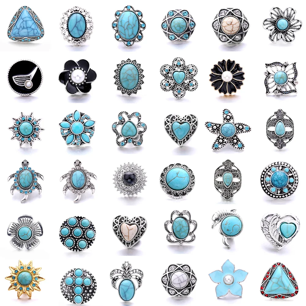 5 шт./лот модные ювелирные изделия из натурального камня с металлической