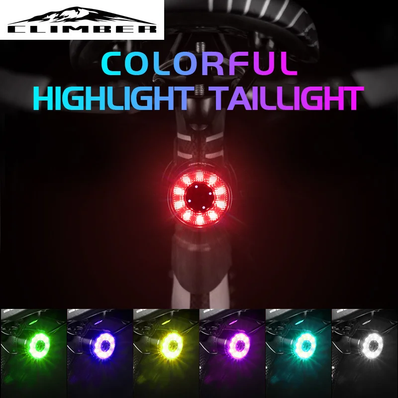 

【New store 】 Bicycle USB Rechargeable Taillight Cycling Bike Waterproof Tail Light Safety Night Riding Rear Bike Light Accessory