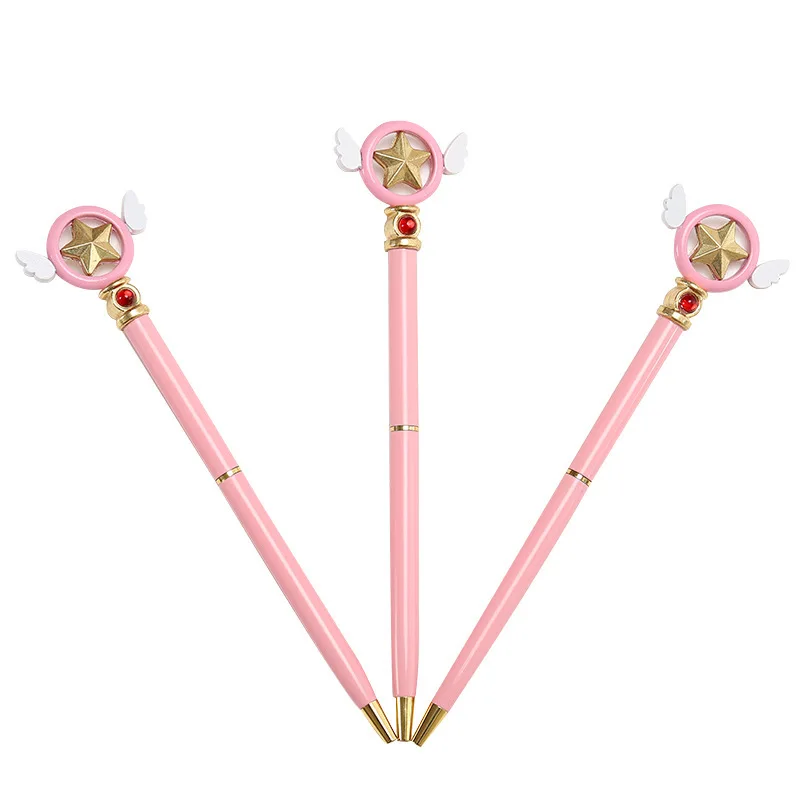 Ручка гелевая металлическая 0 5 мм в стиле аниме | Тематическая одежда и униформа