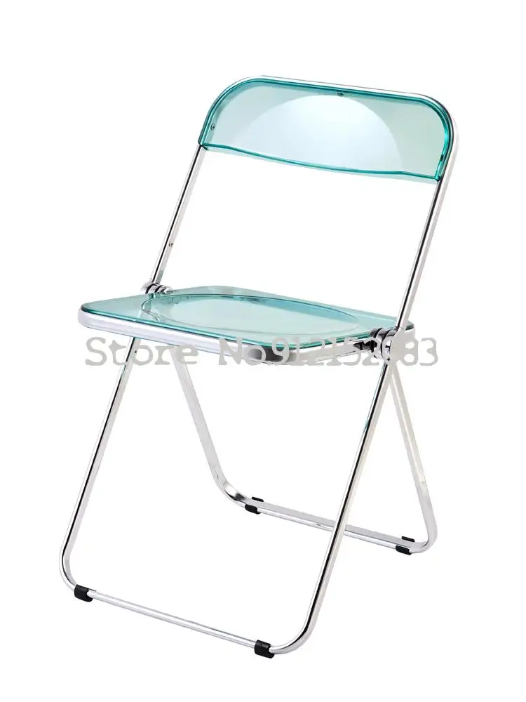 Ins скандинавский сетчатый красный прозрачный стул акриловый обеденный бытовой