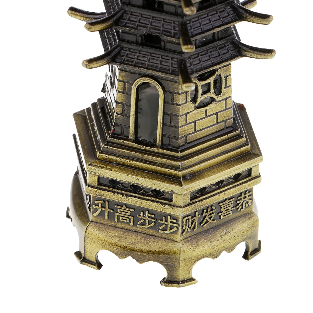 

Wenchang Tower Model Feng Shui Ornament Supplies Iron Handcrafts Decoration