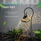 Уличная декоративная подставка для полива на солнечной батарее, декоративный светильник для сада, железная рама, креативсветильник светодиодный светильник