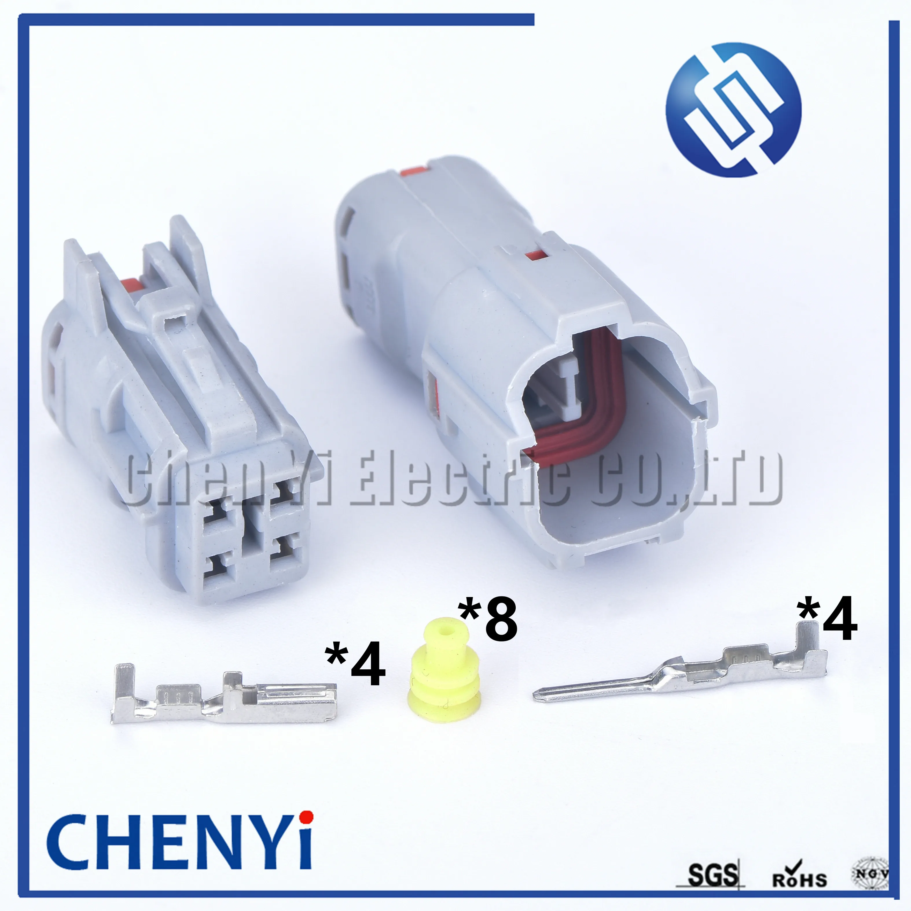 

2 Set 4 Pin MG640333 MG610331 Sealed Male Female Plug Waterproof Auto Electronic Fuel Pump Connector Light Lamp Socket