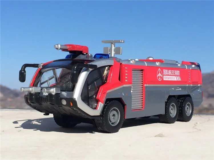 1:50 водяной пистолет высокого давления пожарная машина аэропорт модель пожарного грузовика детская игрушка сплав литья инженерный грузовик