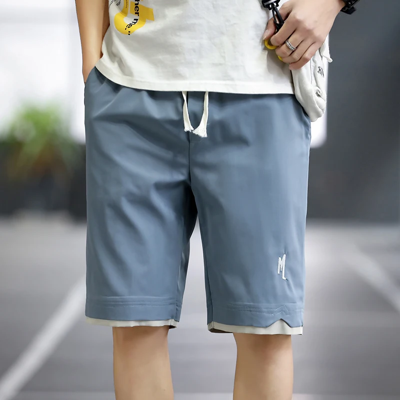 

Men's 2021 New Summer High Quality Baggy Cargo Casual Shorts Male Loose comfortable Short Pants knee lenght Fashion Trousers
