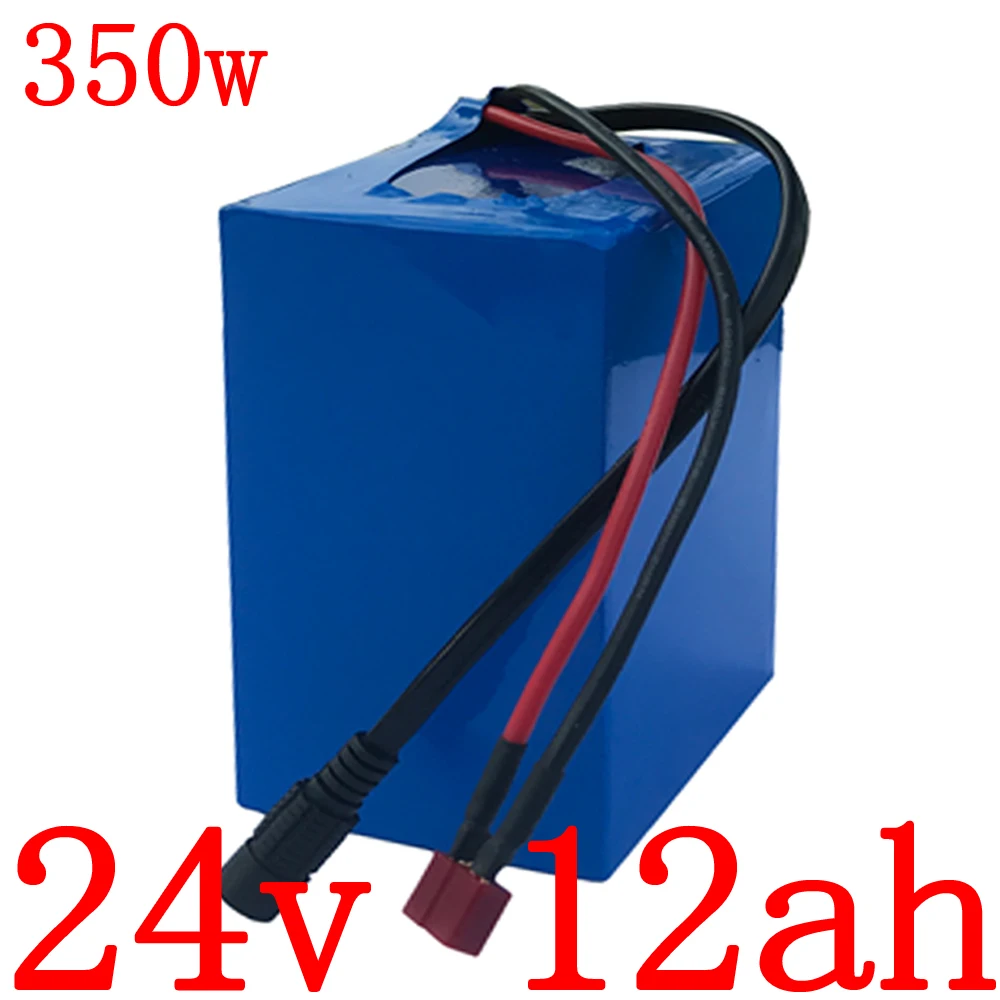 

24V Battery Pack 24V 10Ah 12Ah 13Ah 15Ah Electric Bicycle Lithium Battery 24V 250W 350W E-Bike Li ion Scooter Battery+2A Charger
