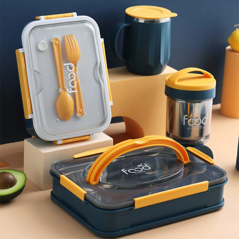 Bento Box японский стиль Ланч бокс из нержавеющей стали пищевая теплее герметичный