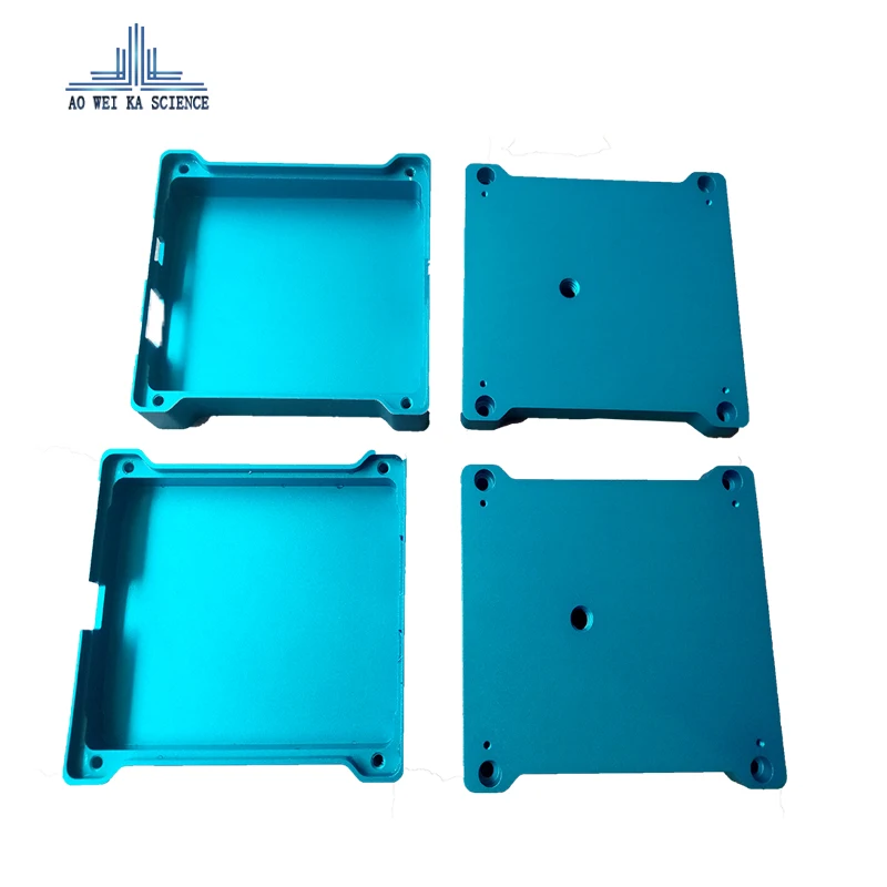 Пользовательская обработка с ЧПУ цветные анодированные детали для обработки