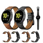 Ремешок кожаный для Active 2Huawei Watch 42 ммAmazfit GTR 42 мм, мужскойженский Воздухопроницаемый браслет для Samsung Galaxy Watch 4, 20 мм