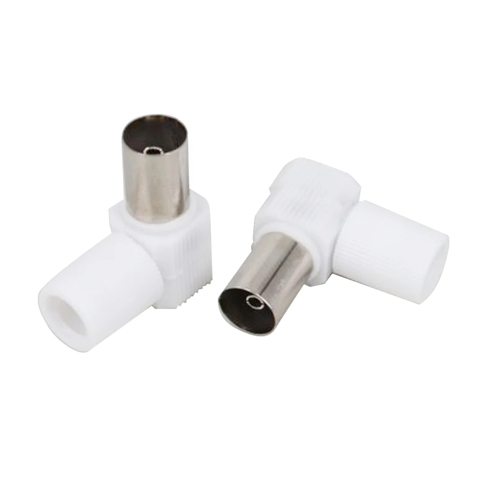 

10PCS 90 Degrees Right Angle Female TV Plug Jack For Antennas RF Coaxial Male Plugs Adapter Connectors