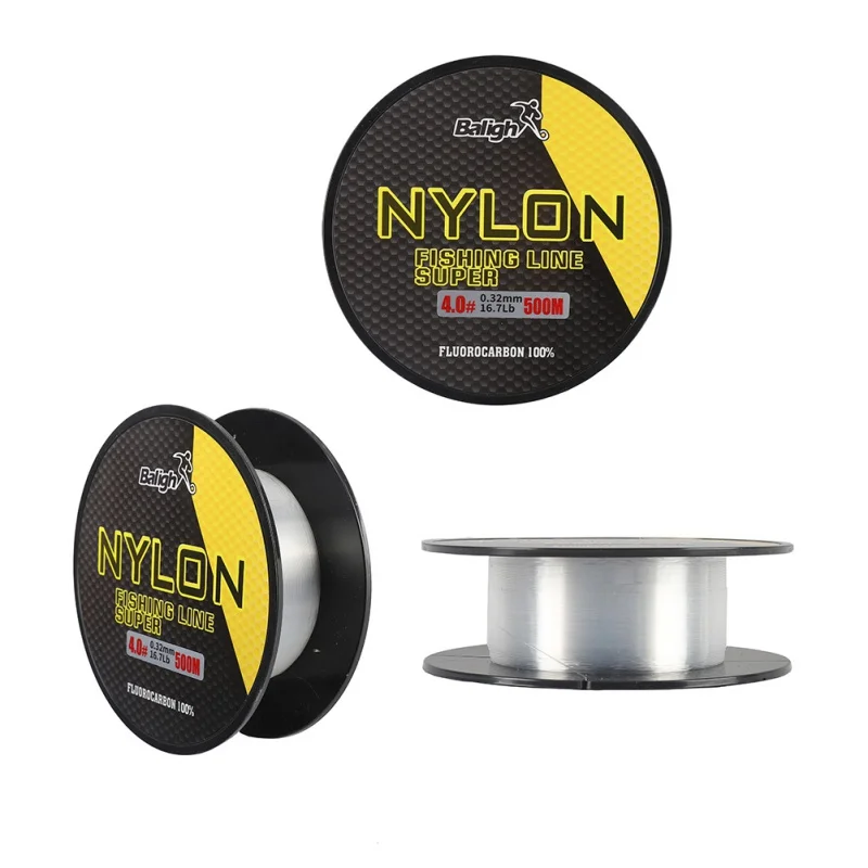 

Nylon Fishing Line 500M Japanese Durable Fluorocarbon Sea Fishing Line 0.4-8.0 Super Strong Monofilament Thread Bulk Spool