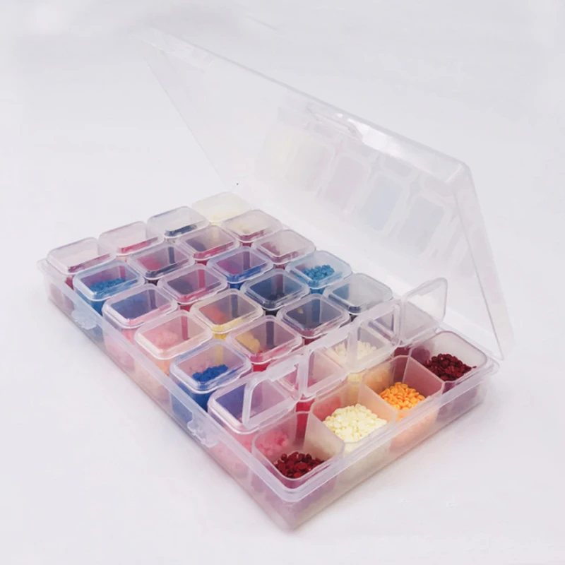 28 решетки разборные Алмазная вышивка аксессуары алмазов картина Коробки вышитые