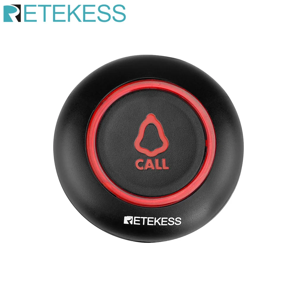 

RETEKESS TD019 433,92 МГц кнопка вызова передатчик пейджер для беспроводной системы официанта обслуживание ресторан кафе кальян медсестра клиника