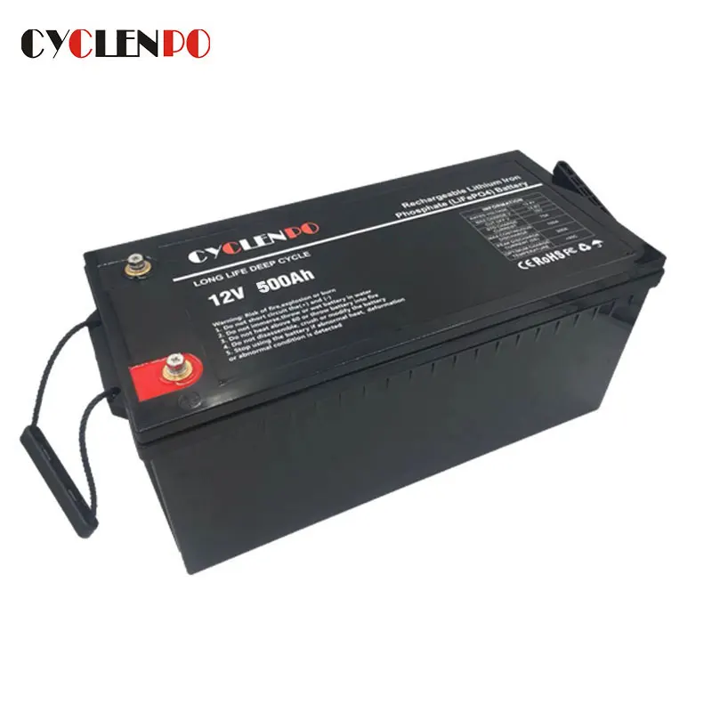 

Factory customized lifepo4 lithium 12v 500ah solar power battery for ess