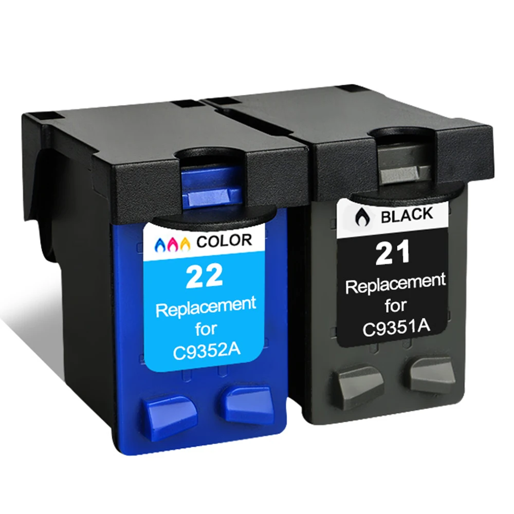 Чернильные картриджи YC 21XL 22XL совместимые с HP 21 22 XL для PSC 1410 Officejet 4315 Deskjet 3940 D1530 D2360