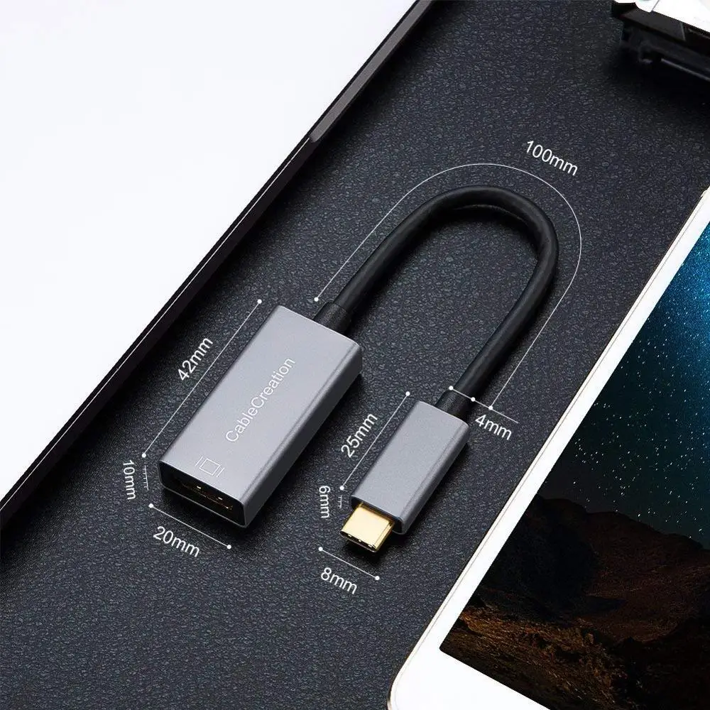 USB C к HDMI 4K @ 60Hz кабель Type адаптеру совместимый с MacBook Pro 2018 iPad Surface Go и т. Д.|Адаптеры