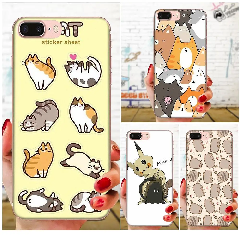 Жесткий чехол для телефона с рисунком милой забавной кошки Huawei Honor 4C 5A 5C 5X 6 6A 6X 7 7A 7C