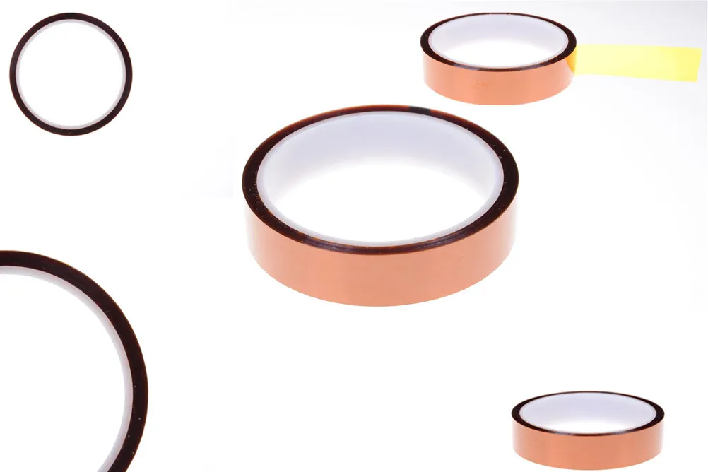 

1Roll 20mm x 30m Heat Resistant High Temperature Polyimide Adhesive Tape Tawny