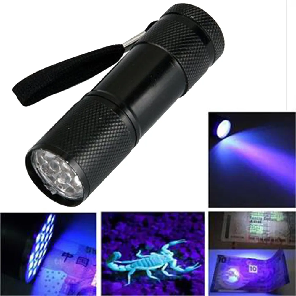 Ultra-mini aluminum alloy LED flashlight high quality UV light safety detection | Спорт и развлечения