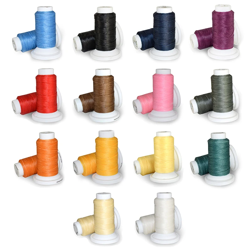 

50Meters DIY Hand Waxed Thread 0.8mm 50m Polyester Cord Sewing Machine Stitching For Leather Craft Handicraft Tool