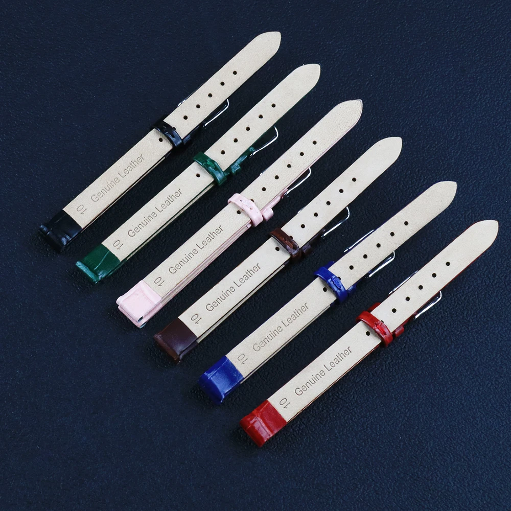 Ремешки для наручных часов из натуральной коровьей кожи браслет с пряжкой