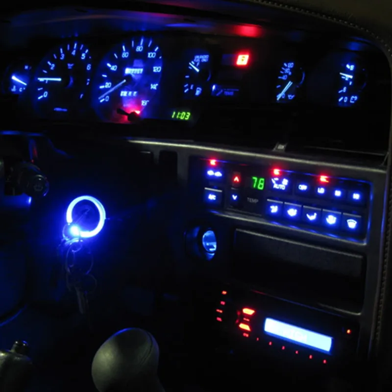 WLJH 10x Neo Клин T3 T4.2 T4.7 Led переключатель радио лампа контроля климата датчик Speedo
