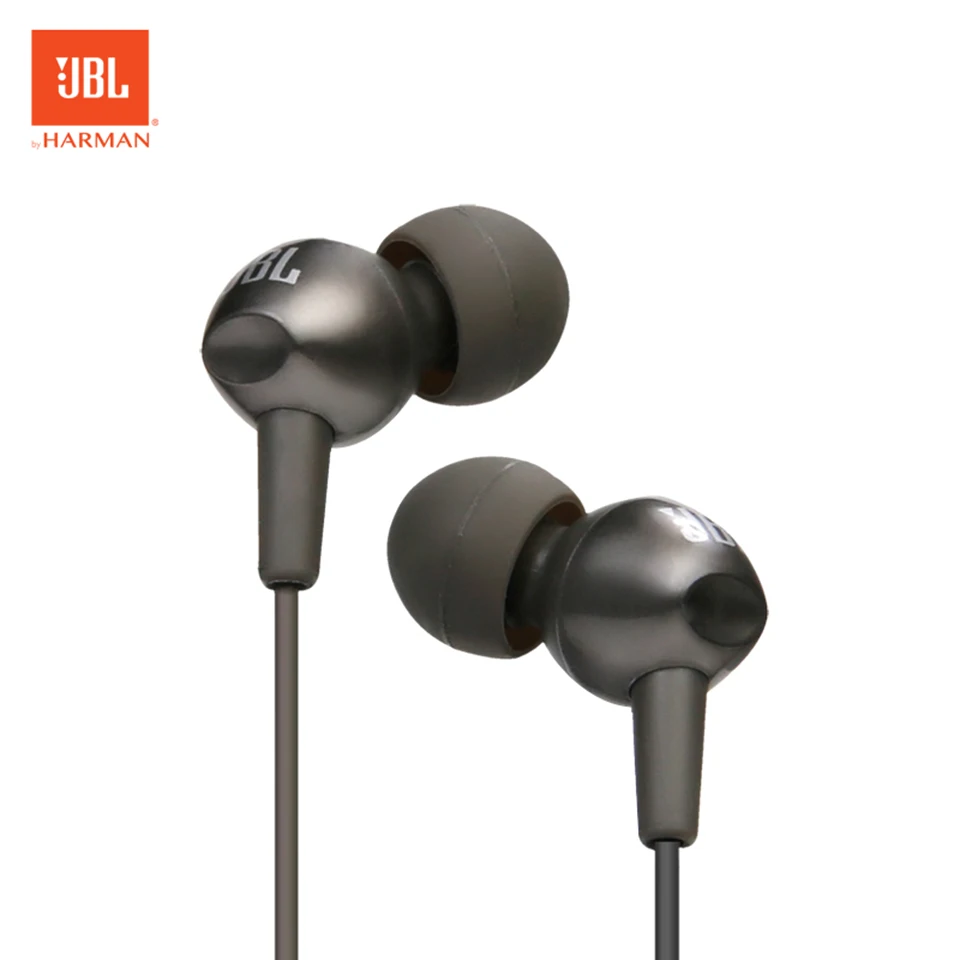 JBL C200si 3,5 мм проводные наушники Спортивная Музыкальная гарнитура тренажерный зал игровые Вкладные наушники глубокий бас линия управления с микрофоном для iPhone Android